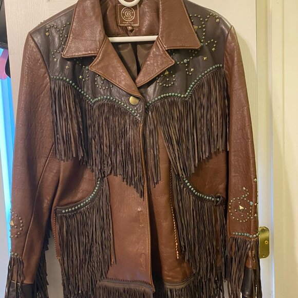 Double D Ranch Leather Fringe Jacket - Picture 3 of 9